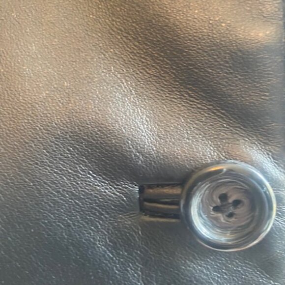 Croft & Borrow Women’s Black Leather Jacket, Size Large - Picture 5 of 6